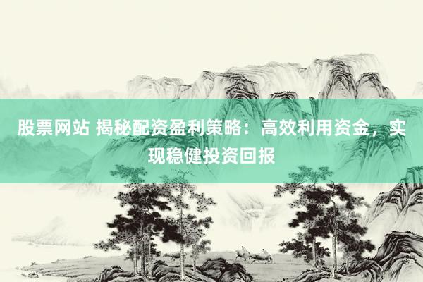 股票网站 揭秘配资盈利策略：高效利用资金，实现稳健投资回报
