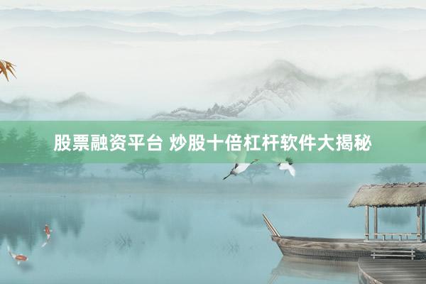 股票融资平台 炒股十倍杠杆软件大揭秘